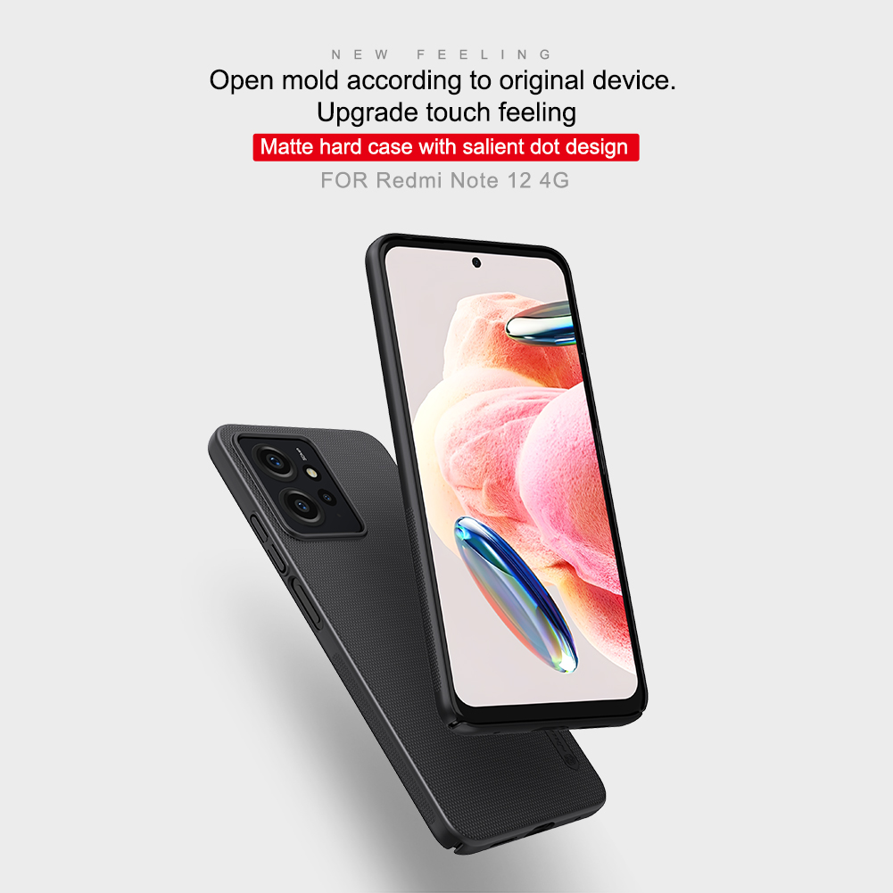 Xiaomi Redmi Note 12 4G Nillkin Super frosted strapabíró hátlap tok (Kék)