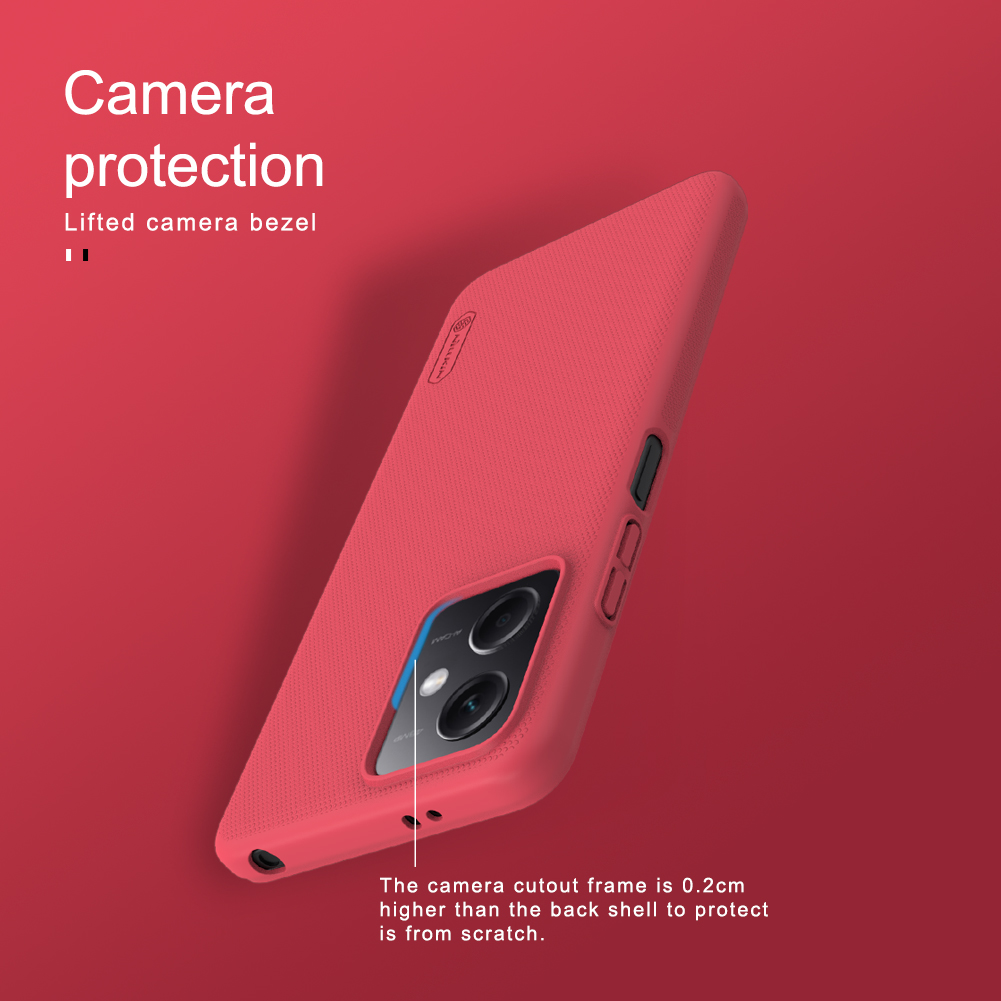 Xiaomi Redmi Note 12 5G / Poco X5 5G Nillkin Super frosted strapabíró hátlap tok (Fekete)