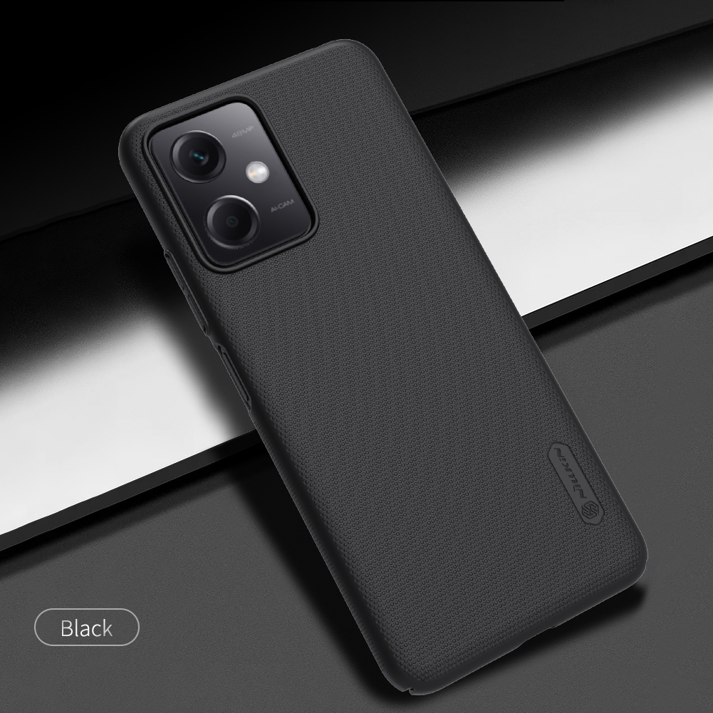 Xiaomi Redmi Note 12 5G / Poco X5 5G Nillkin Super frosted strapabíró hátlap tok (Fekete)