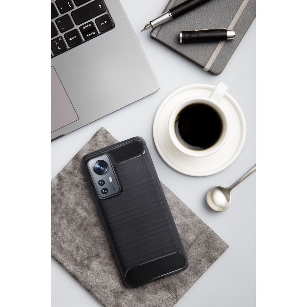 Xiaomi Redmi Note 12 Pro 5G / Poco X5 Pro 5G forcell carbon hátlap tok (Fekete) 2