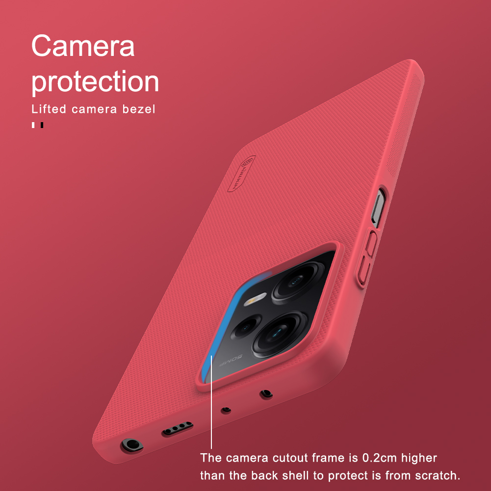 Xiaomi Redmi Note 12 Pro 5G / Poco X5 Pro 5G Nillkin Super frosted strapabíró hátlap tok (Fekete) 2