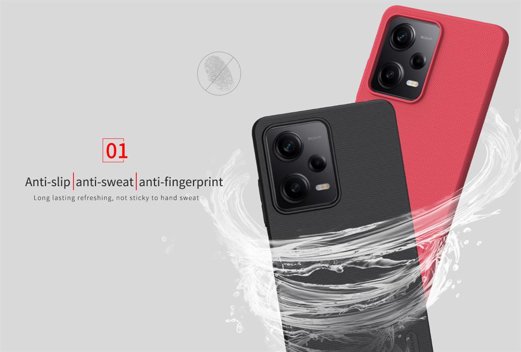 Xiaomi Redmi Note 12 Pro 5G / Poco X5 Pro 5G Nillkin Super frosted strapabíró hátlap tok (Kék)