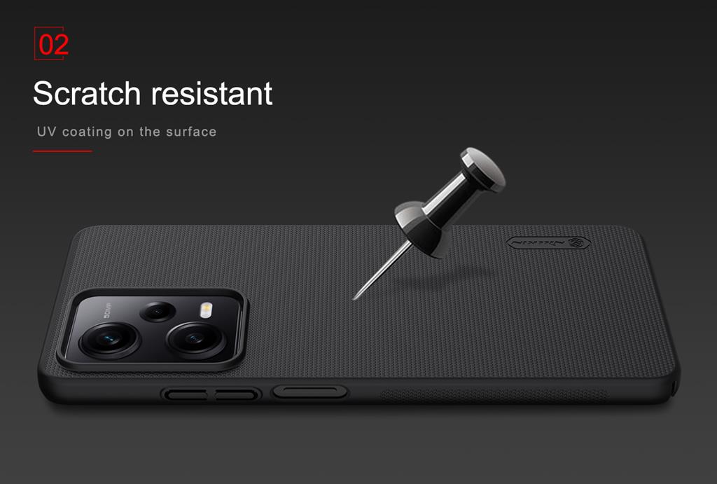 Xiaomi Redmi Note 12 Pro 5G / Poco X5 Pro 5G Nillkin Super frosted strapabíró hátlap tok (Kék)