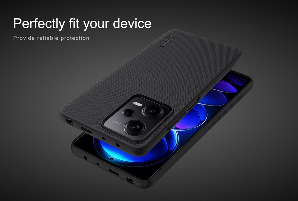 Xiaomi Redmi Note 12 Pro 5G / Poco X5 Pro 5G Nillkin Super frosted strapabíró hátlap tok (Kék)