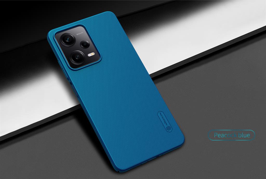 Xiaomi Redmi Note 12 Pro 5G / Poco X5 Pro 5G Nillkin Super frosted strapabíró hátlap tok (Kék)