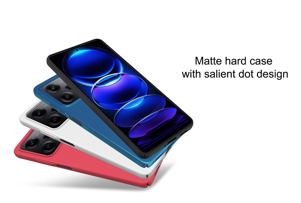Xiaomi Redmi Note 12 Pro 5G / Poco X5 Pro 5G Nillkin Super frosted strapabíró hátlap tok (Kék)