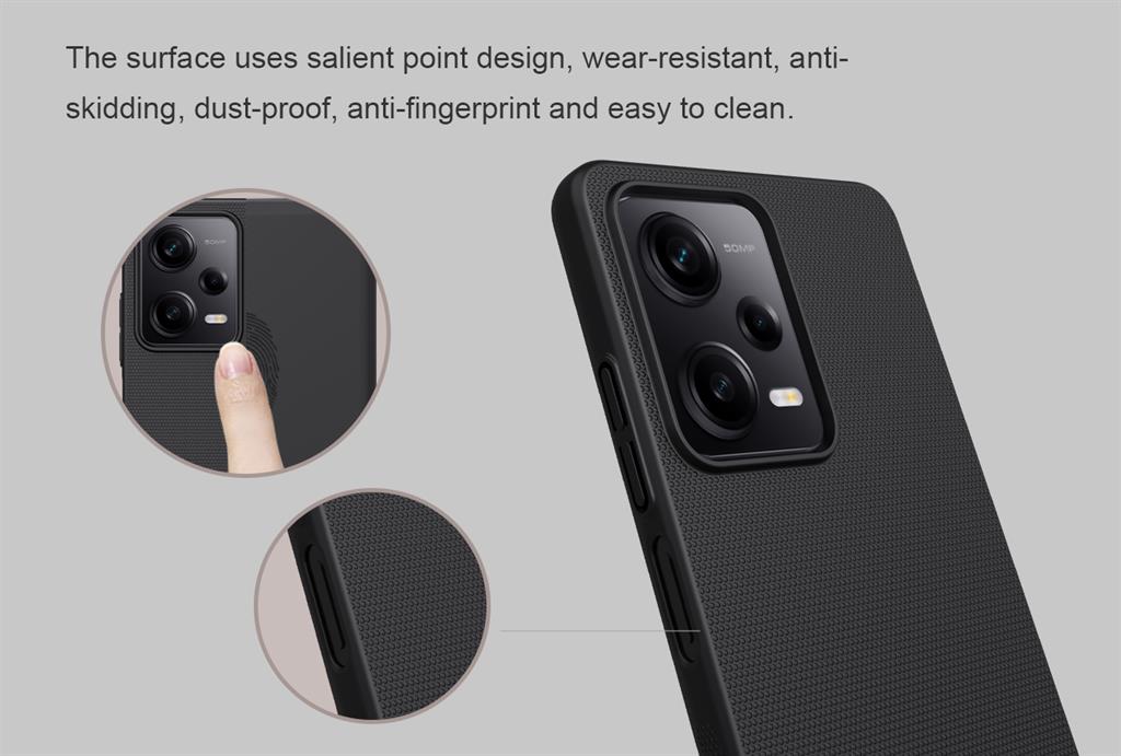 Xiaomi Redmi Note 12 Pro 5G / Poco X5 Pro 5G Nillkin Super frosted strapabíró hátlap tok (Kék)