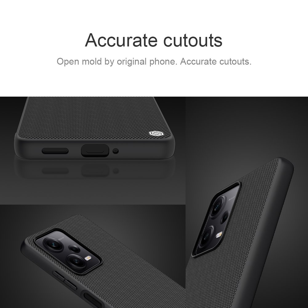 Xiaomi Redmi Note 12 Pro 5G / Poco X5 Pro 5G Nillkin textured hátlap tok (Fekete) 1