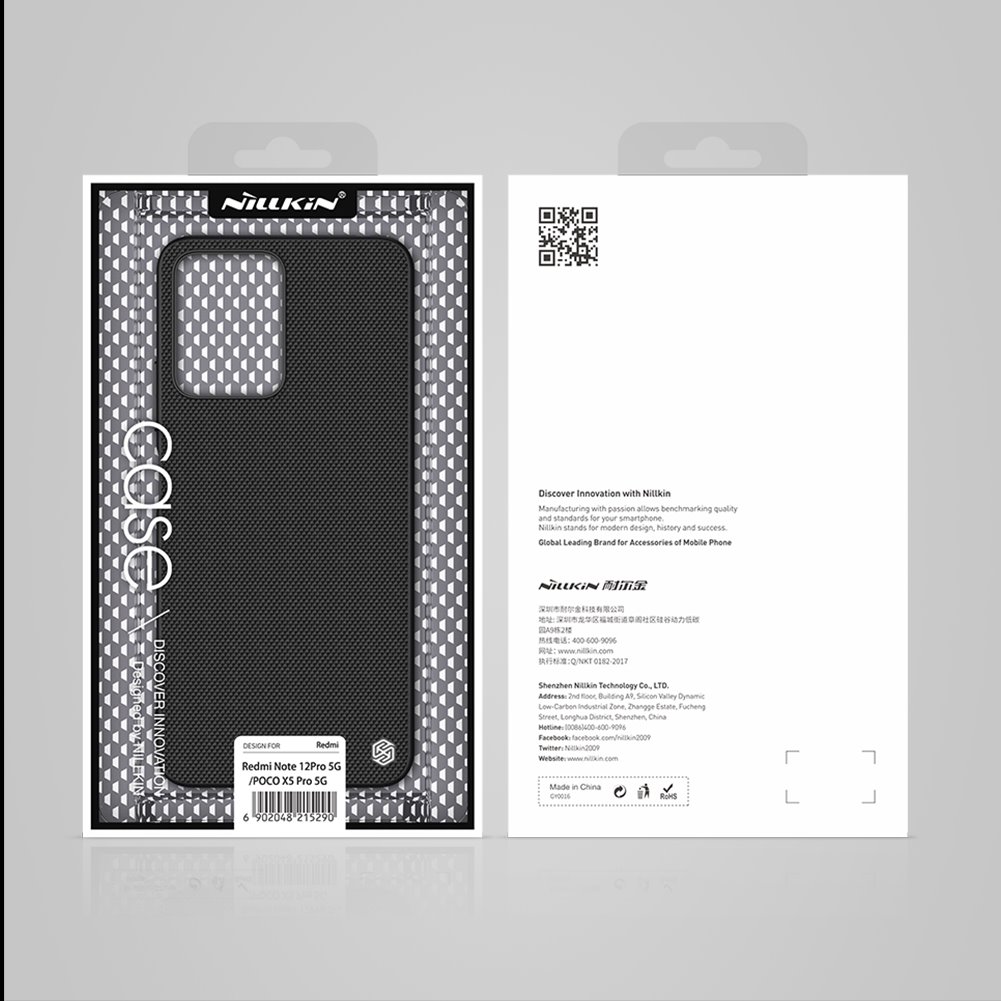 Xiaomi Redmi Note 12 Pro 5G / Poco X5 Pro 5G Nillkin textured hátlap tok (Fekete) 5