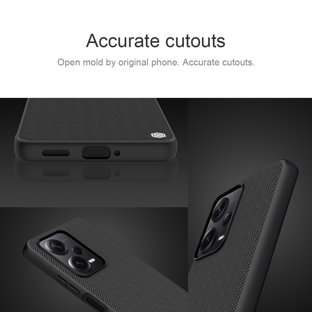 Xiaomi Redmi Note 12 Pro Plus 5G Nillkin textured hátlap tok (Fekete) 1