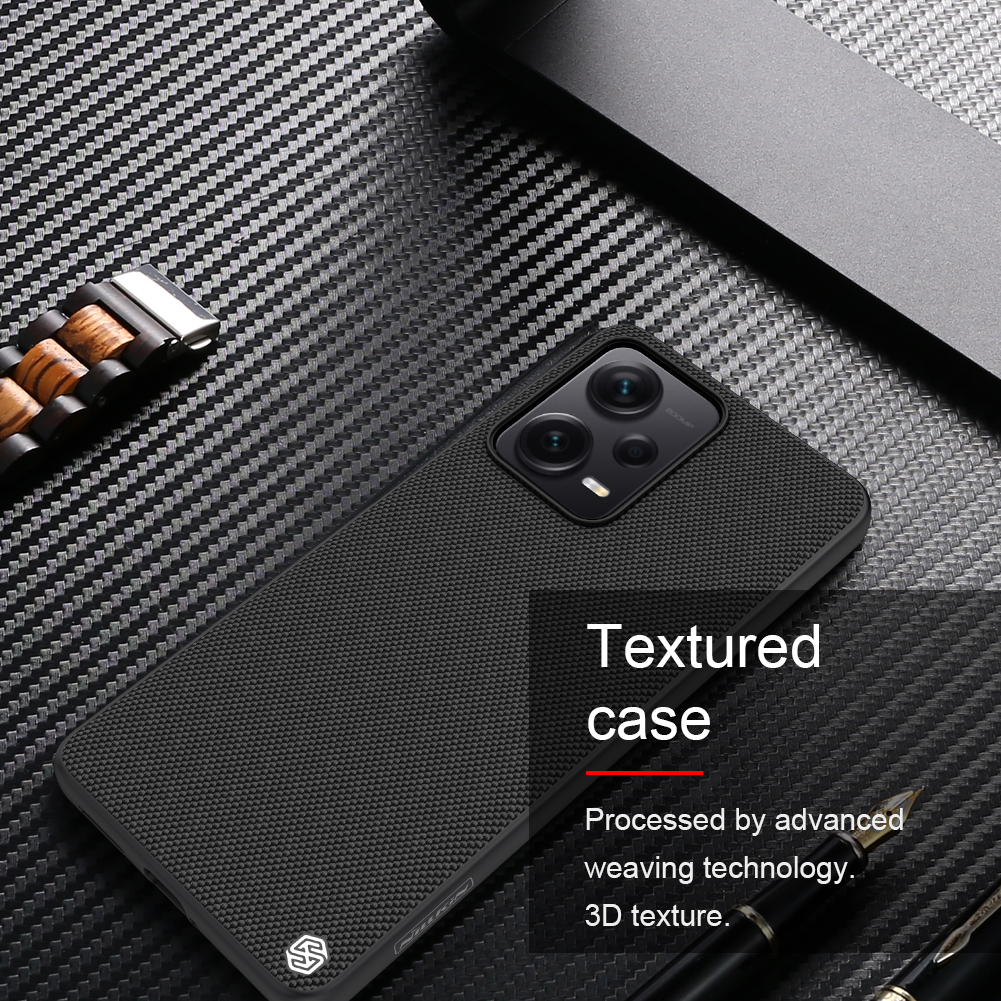 Xiaomi Redmi Note 12 Pro Plus 5G Nillkin textured hátlap tok (Fekete) 2