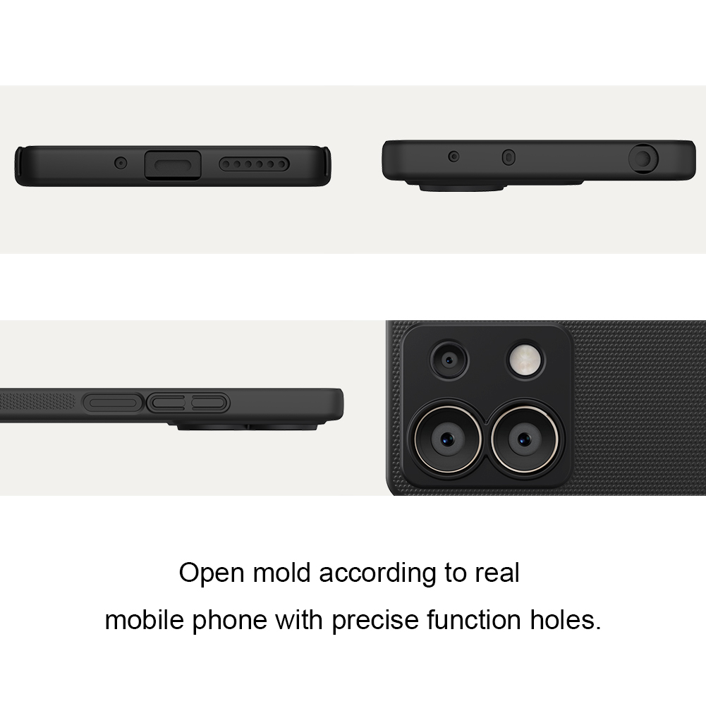 Xiaomi Redmi Note 13 5G Nillkin Super frosted strapabíró hátlap tok fekete