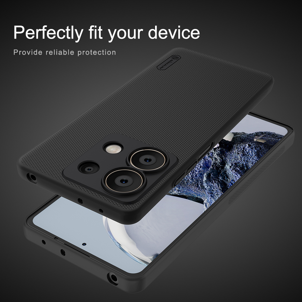 Xiaomi Redmi Note 13 5G Nillkin Super frosted strapabíró hátlap tok fekete