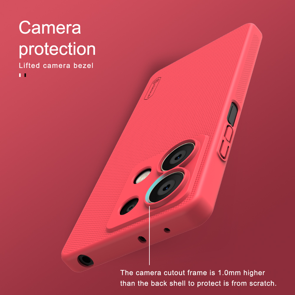 Xiaomi Redmi Note 13 5G Nillkin Super frosted strapabíró hátlap tok fekete