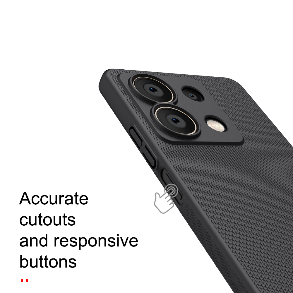 Xiaomi Redmi Note 13 5G Nillkin Super frosted strapabíró hátlap tok fekete