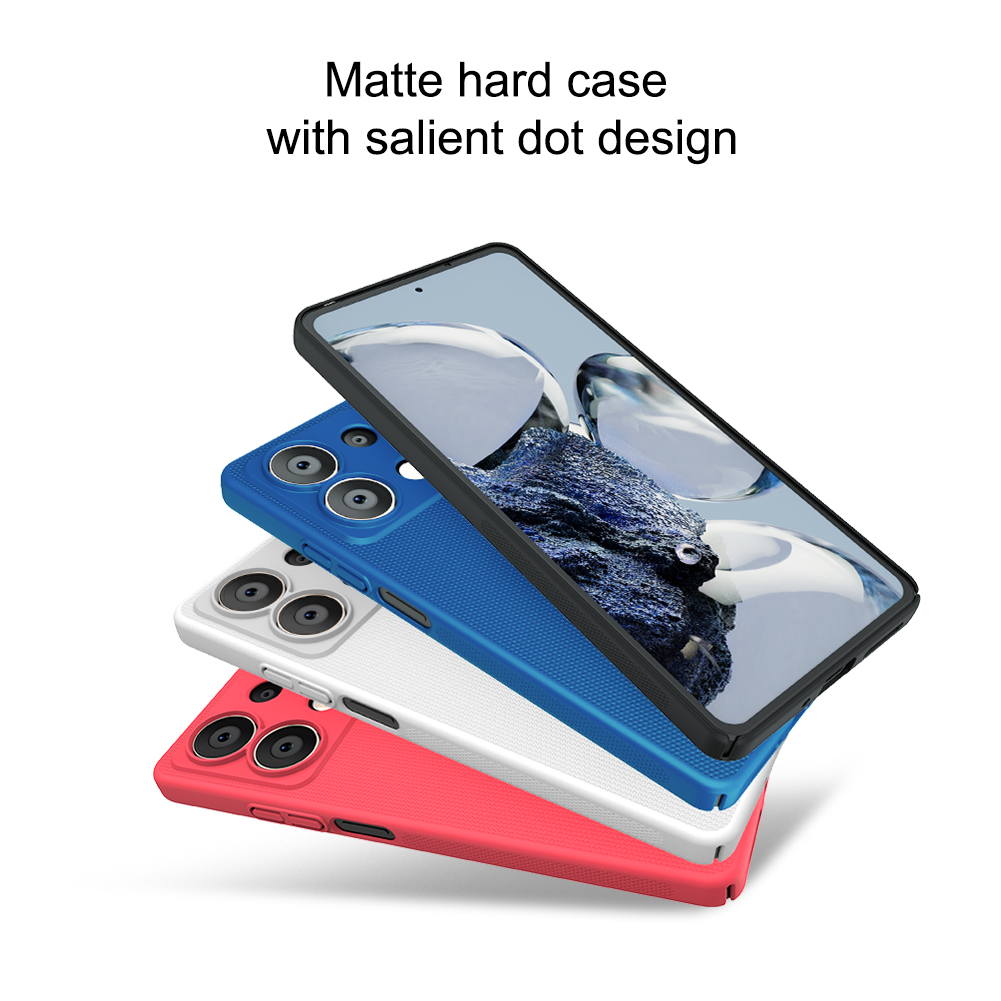 Xiaomi Redmi Note 13 5G Nillkin Super frosted strapabíró hátlap tok fekete