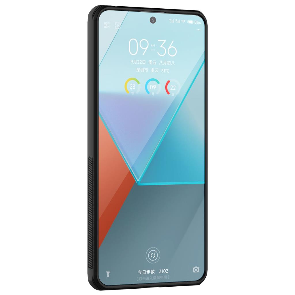Xiaomi Redmi Note 13 Pro 5G Nillkin Super frosted shield pro strapabíró hátlap tok (Fekete)