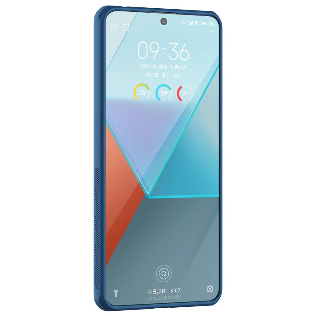Xiaomi Redmi Note 13 Pro 5G Nillkin Super frosted shield pro strapabíró hátlap tok (Kék)