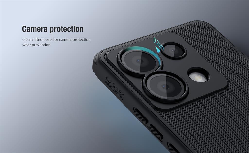 Xiaomi Redmi Note 13 Pro 5G Nillkin Super frosted shield pro strapabíró hátlap tok (Piros)