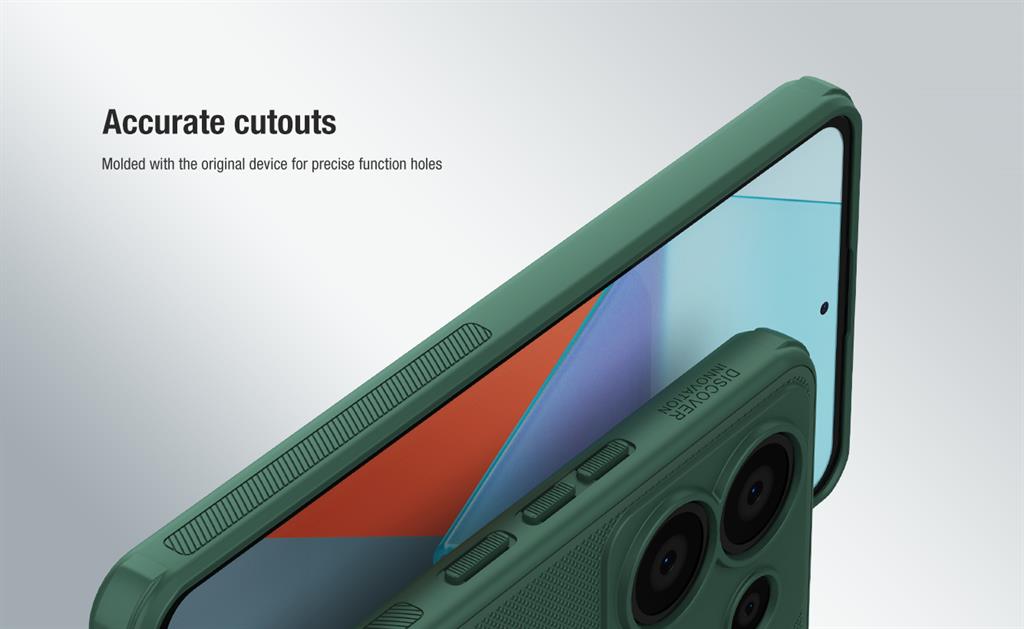 Xiaomi Redmi Note 13 Pro 5G Nillkin Super frosted shield pro strapabíró hátlap tok (Piros)
