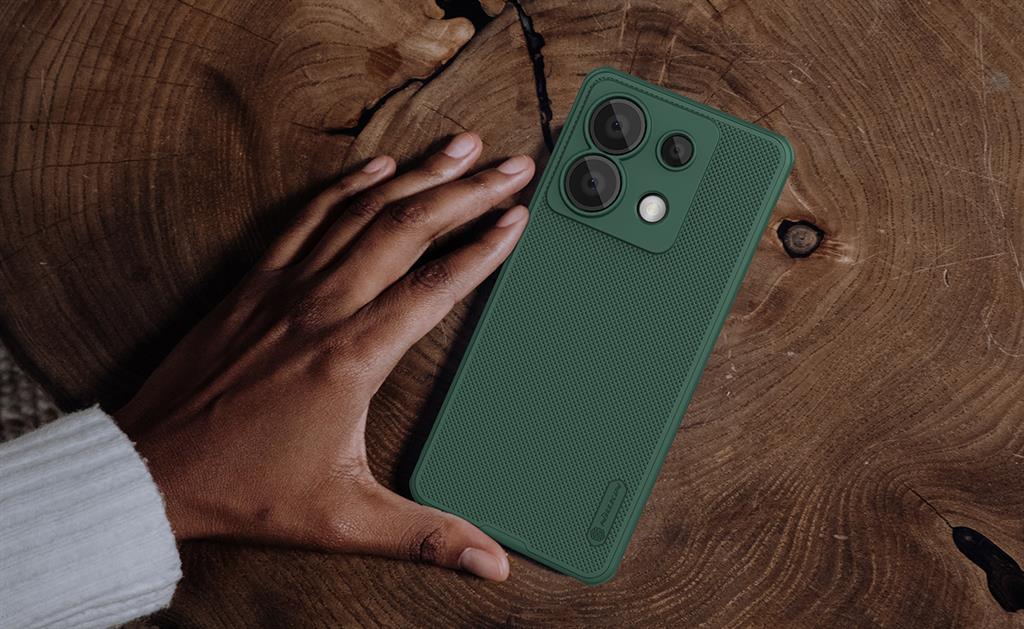 Xiaomi Redmi Note 13 Pro 5G Nillkin Super frosted shield pro strapabíró hátlap tok (Piros)