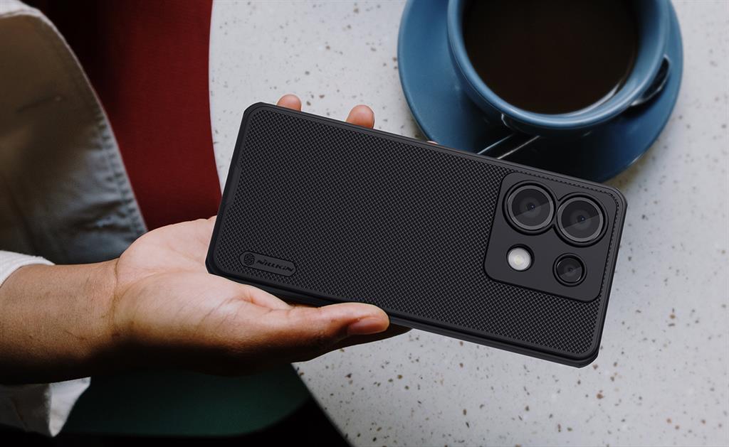 Xiaomi Redmi Note 13 Pro 5G Nillkin Super frosted shield pro strapabíró hátlap tok (Piros)
