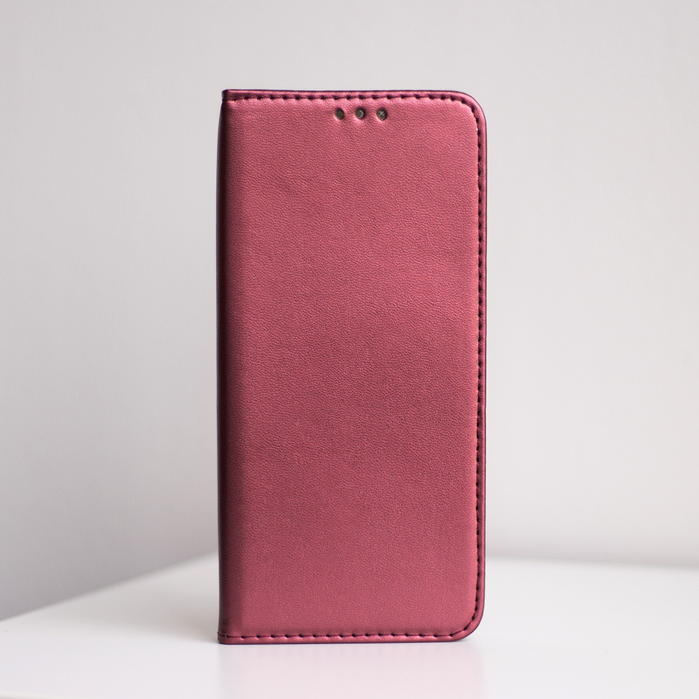 Xiaomi Redmi Note 13 Pro 5G smart magnetic mágneses notesz tok (Bordó)