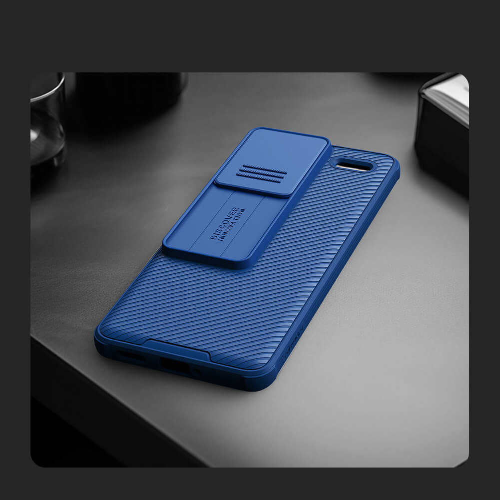 Xiaomi Redmi Note 13 Pro Plus 5G Nillkin camshield pro kameravédős hátlap tok (Kék) 4