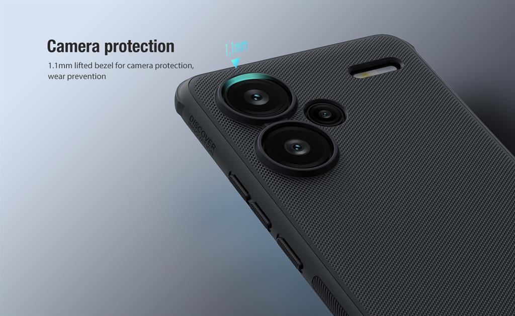 Xiaomi Redmi Note 13 Pro Plus 5G Nillkin Super frosted shield pro strapabíró hátlap tok piros