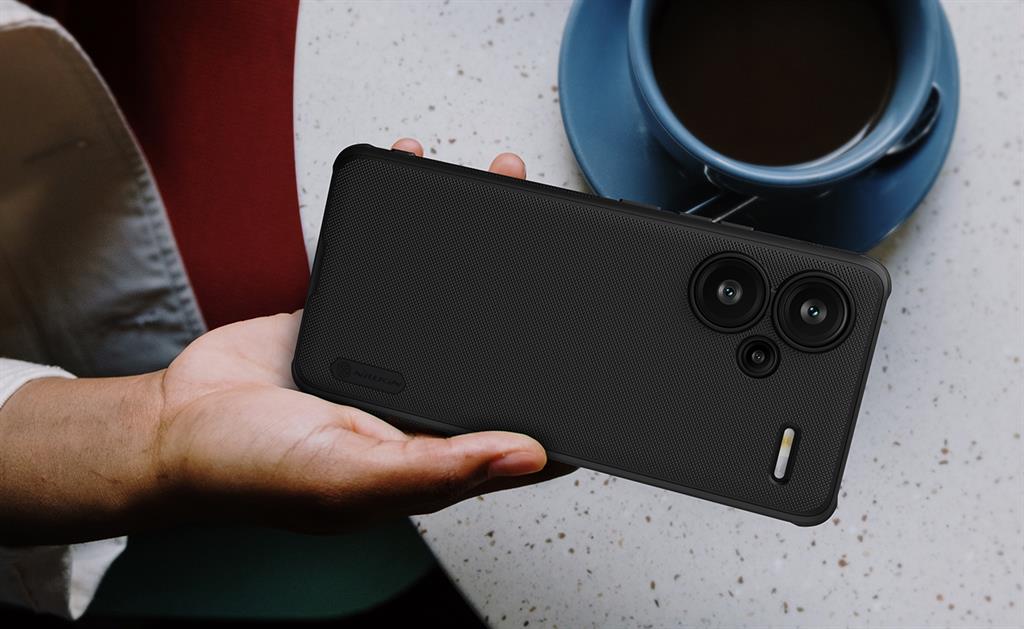 Xiaomi Redmi Note 13 Pro Plus 5G Nillkin Super frosted shield pro strapabíró hátlap tok piros