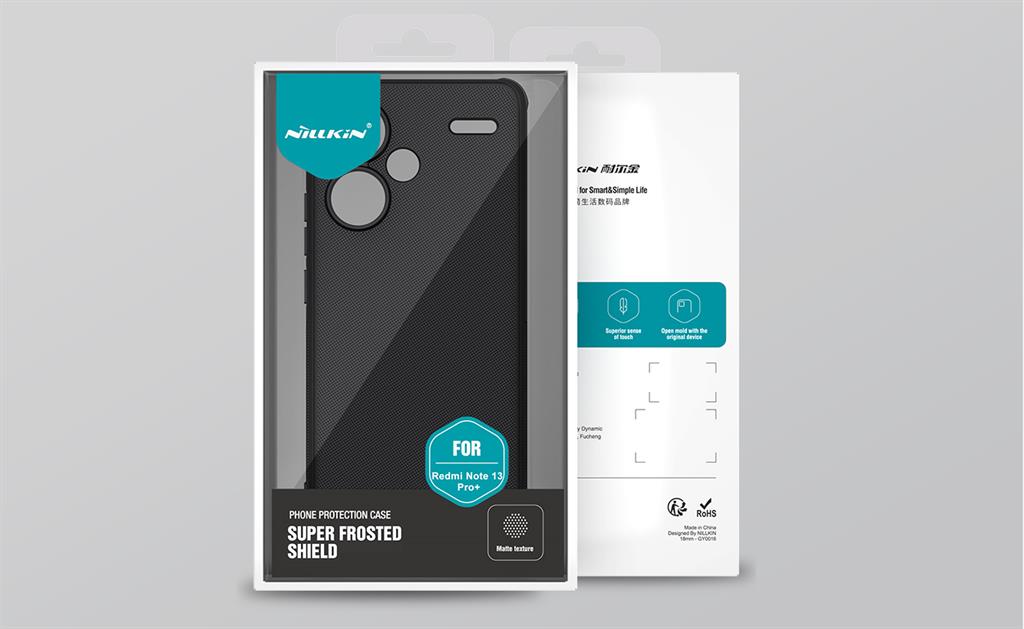 Xiaomi Redmi Note 13 Pro Plus 5G Nillkin Super frosted shield pro strapabíró hátlap tok piros