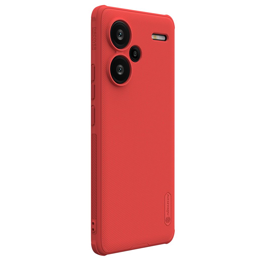 Xiaomi Redmi Note 13 Pro Plus 5G Nillkin Super frosted shield pro strapabíró hátlap tok piros