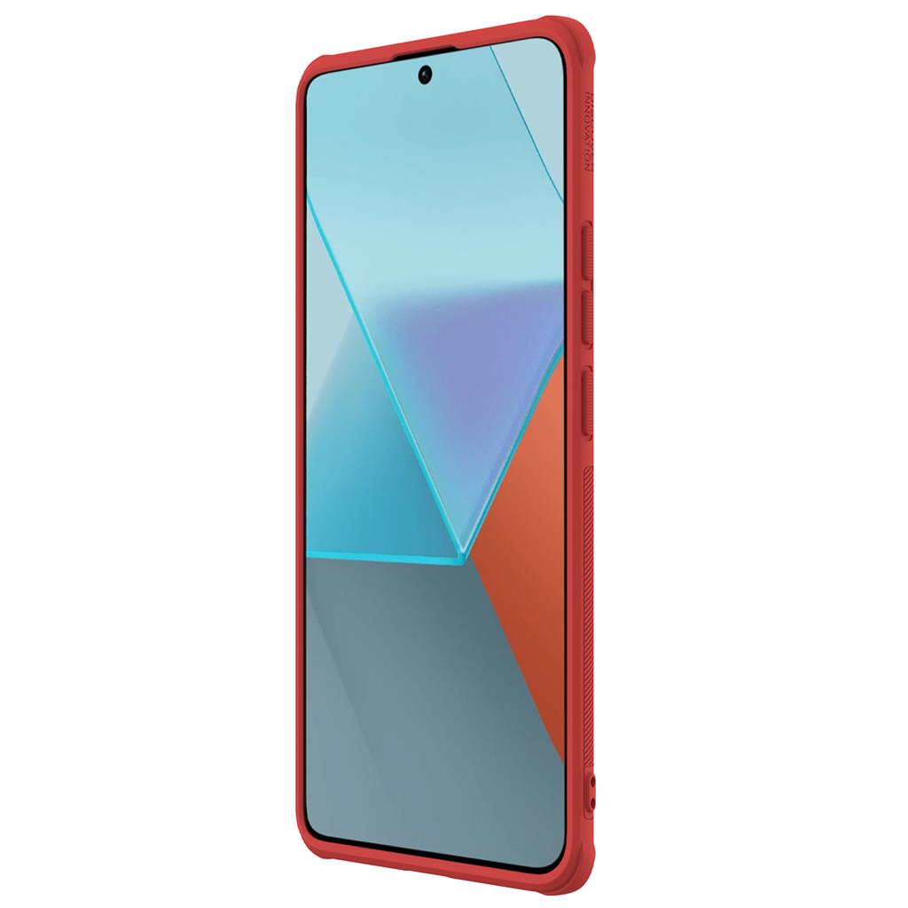 Xiaomi Redmi Note 13 Pro Plus 5G Nillkin Super frosted shield pro strapabíró hátlap tok piros