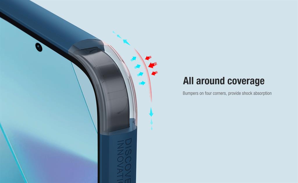 Xiaomi Redmi Note 13 Pro Plus 5G Nillkin Super frosted shield pro strapabíró hátlap tok piros
