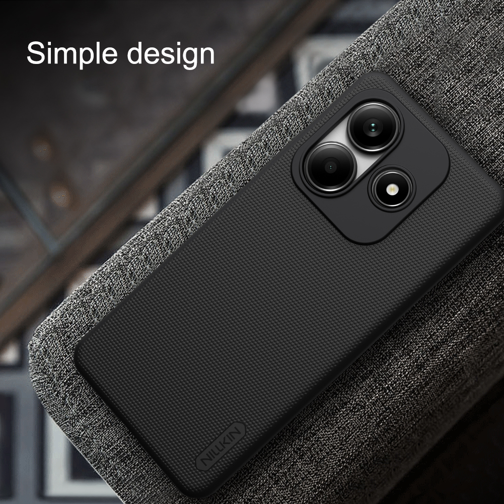Xiaomi Redmi Note 14 4G Nillkin Super frosted strapabíró hátlap tok (Fekete)