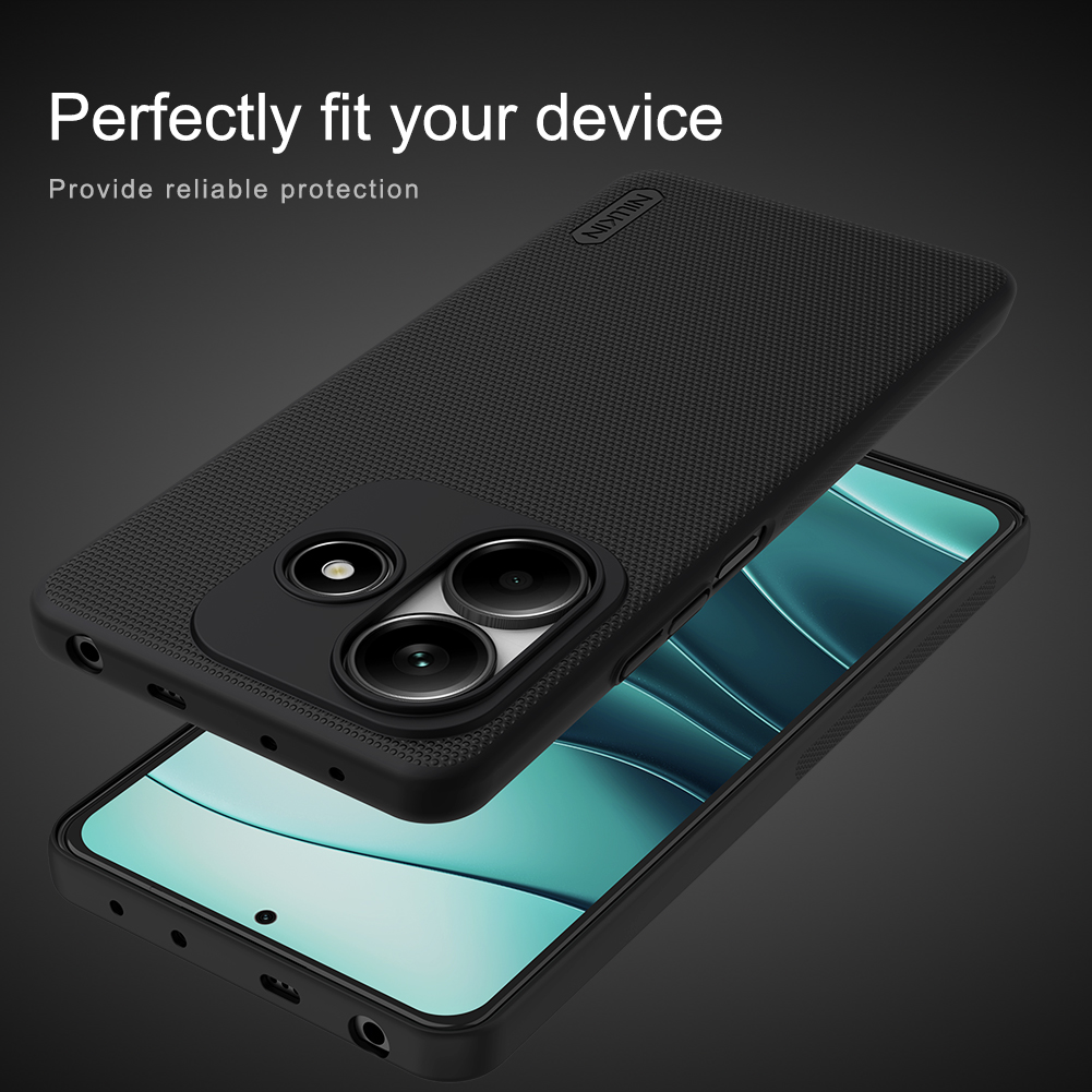 Xiaomi Redmi Note 14 4G Nillkin Super frosted strapabíró hátlap tok (Fekete)