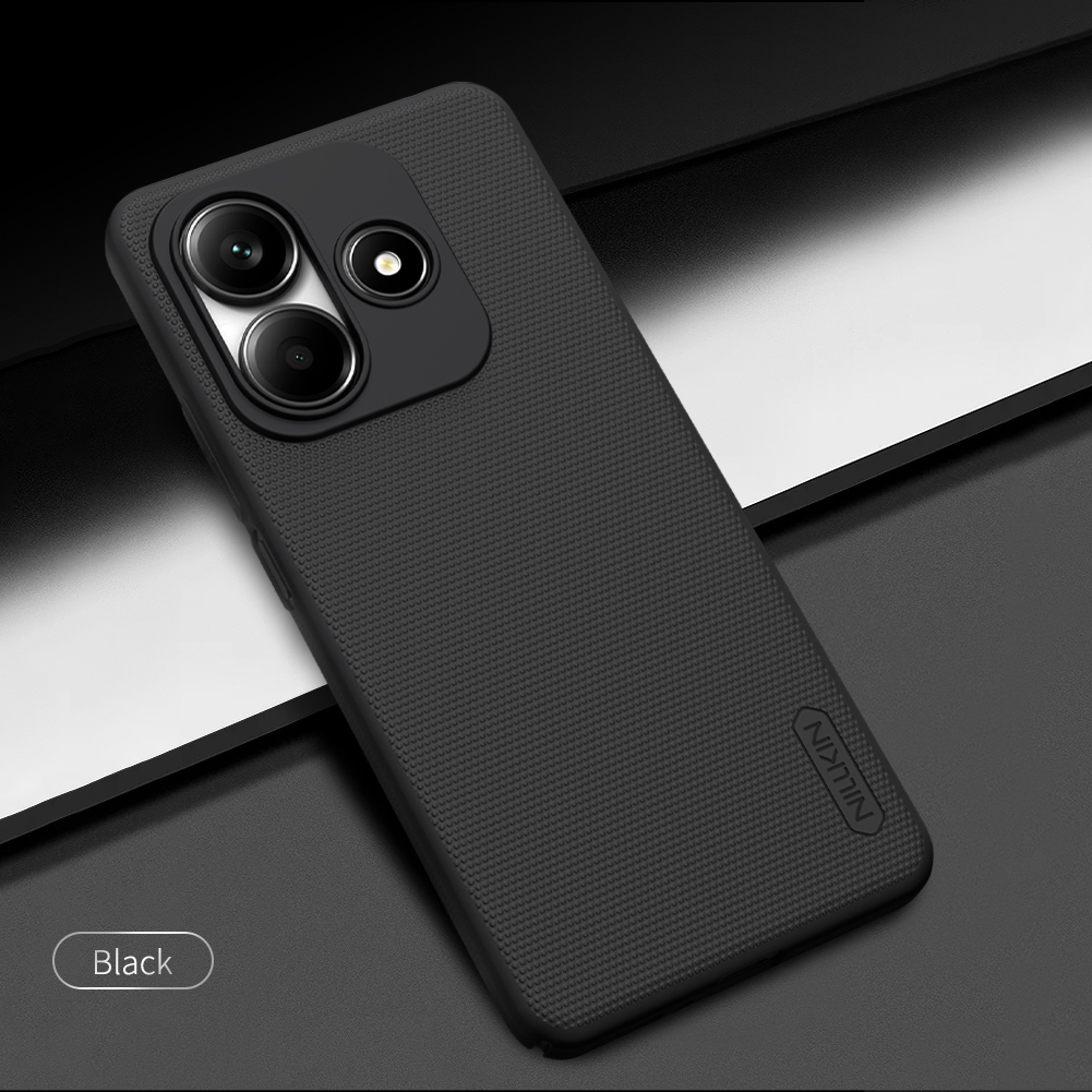 Xiaomi Redmi Note 14 4G Nillkin Super frosted strapabíró hátlap tok (Fekete)