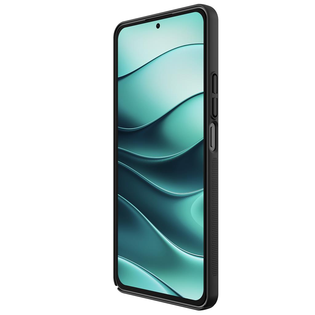 Xiaomi Redmi Note 14 4G Nillkin Super frosted strapabíró hátlap tok (Fekete)