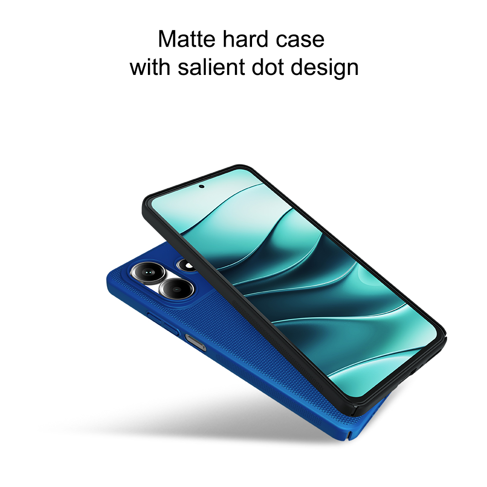 Xiaomi Redmi Note 14 4G Nillkin Super frosted strapabíró hátlap tok (Fekete)