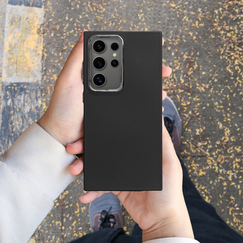 Xiaomi Redmi Note 14 5G Frame szilikon hátlap tok (Fekete)