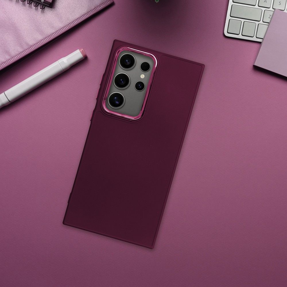 Xiaomi Redmi Note 14 5G Frame szilikon hátlap tok (Lila)