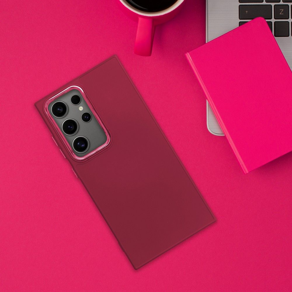 Xiaomi Redmi Note 14 5G Frame szilikon hátlap tok (Magenta)