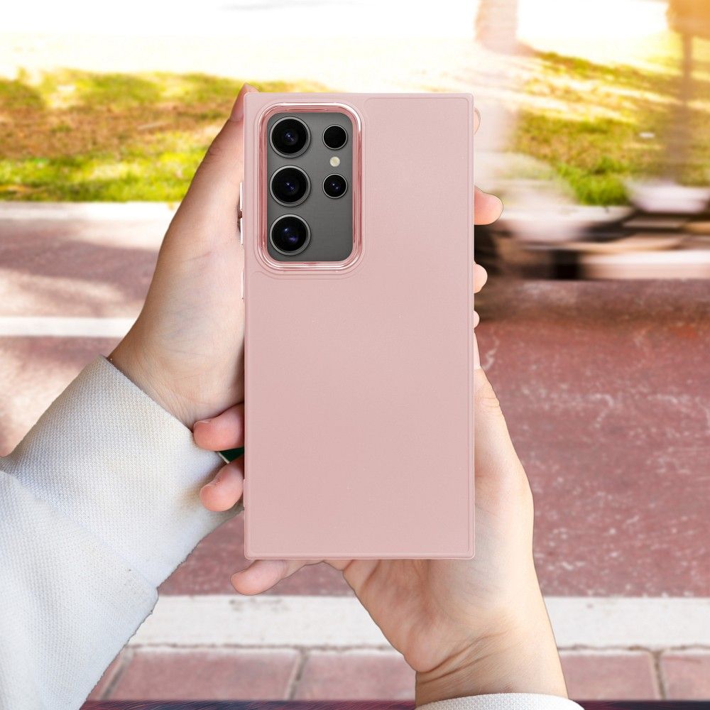 Xiaomi Redmi Note 14 5G Frame szilikon hátlap tok (Rózsaszín)