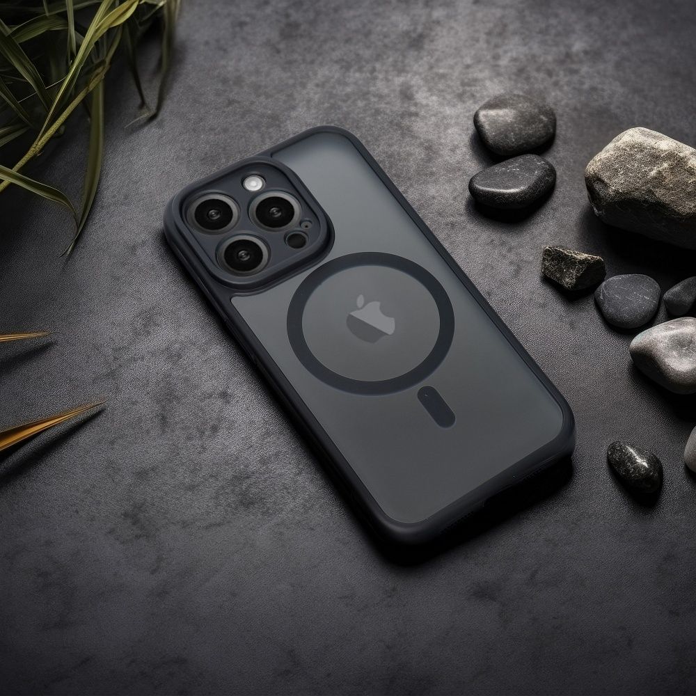 Xiaomi Redmi Note 14 5G Full matte mag magsafe hátlap tok (Fekete)
