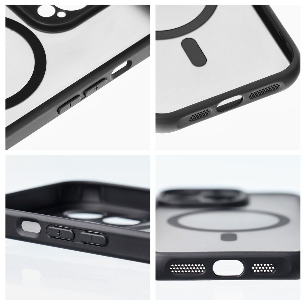 Xiaomi Redmi Note 14 5G Full matte mag magsafe hátlap tok (Fekete)