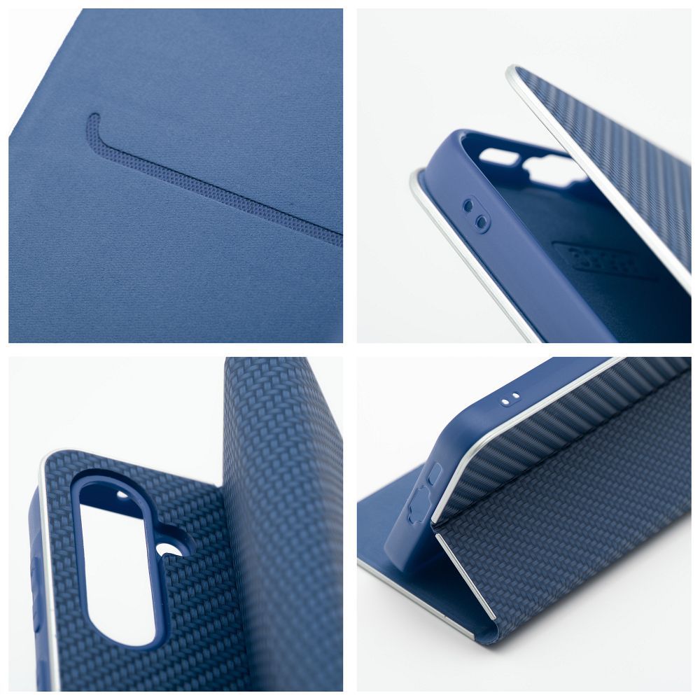 Xiaomi Redmi Note 14 5G Lunca carbon notesz tok (Kék)