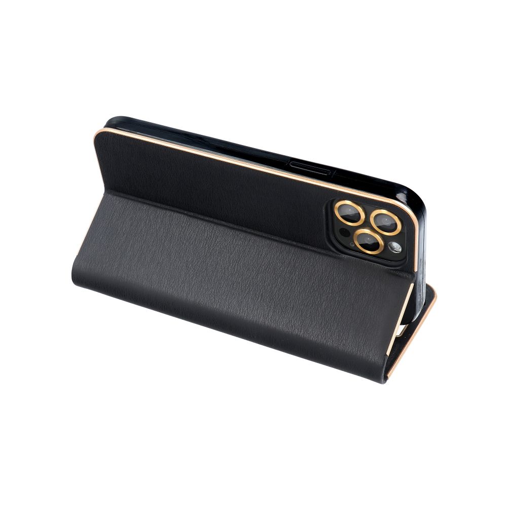 Xiaomi Redmi Note 14 5G Lunca gold notesz tok (Fekete)
