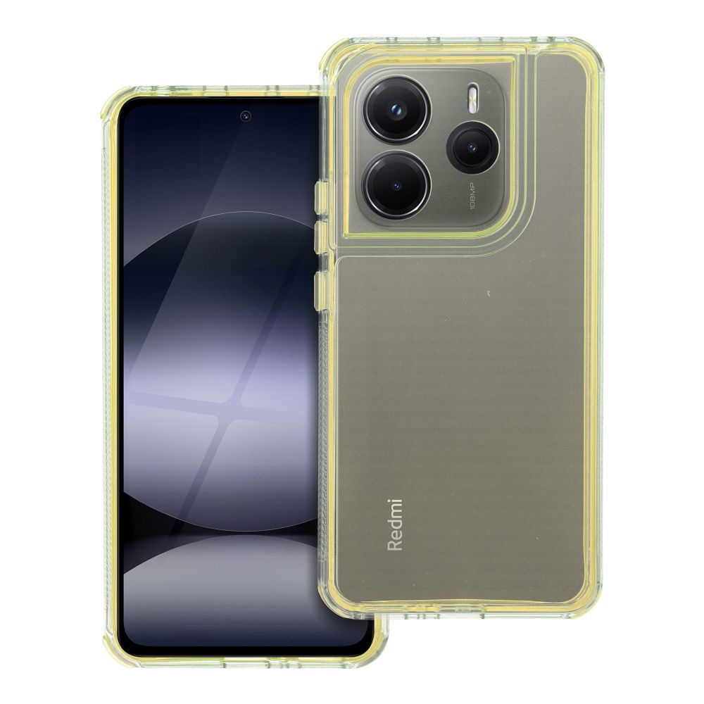 Xiaomi Redmi Note 14 5G Matrix szilikon hátlap tok (Sárga)