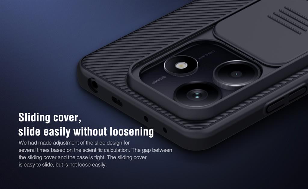 Xiaomi Redmi Note 14 5G Nillkin camshield hátlap tok (Kék)