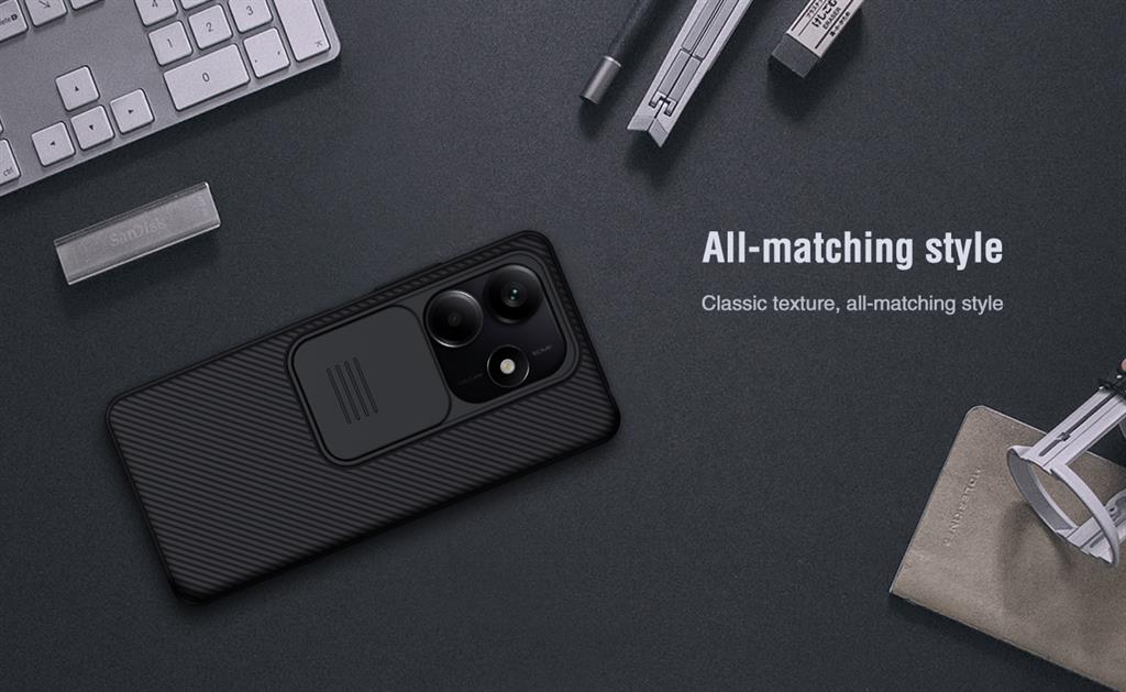 Xiaomi Redmi Note 14 5G Nillkin camshield hátlap tok (Kék)